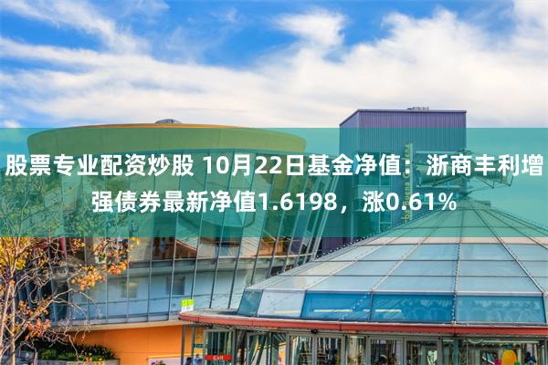 股票专业配资炒股 10月22日基金净值：浙商丰利增强债券最新净值1.6198，涨0.61%